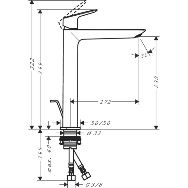 Смеситель Hansgrohe Logis 240 71258000